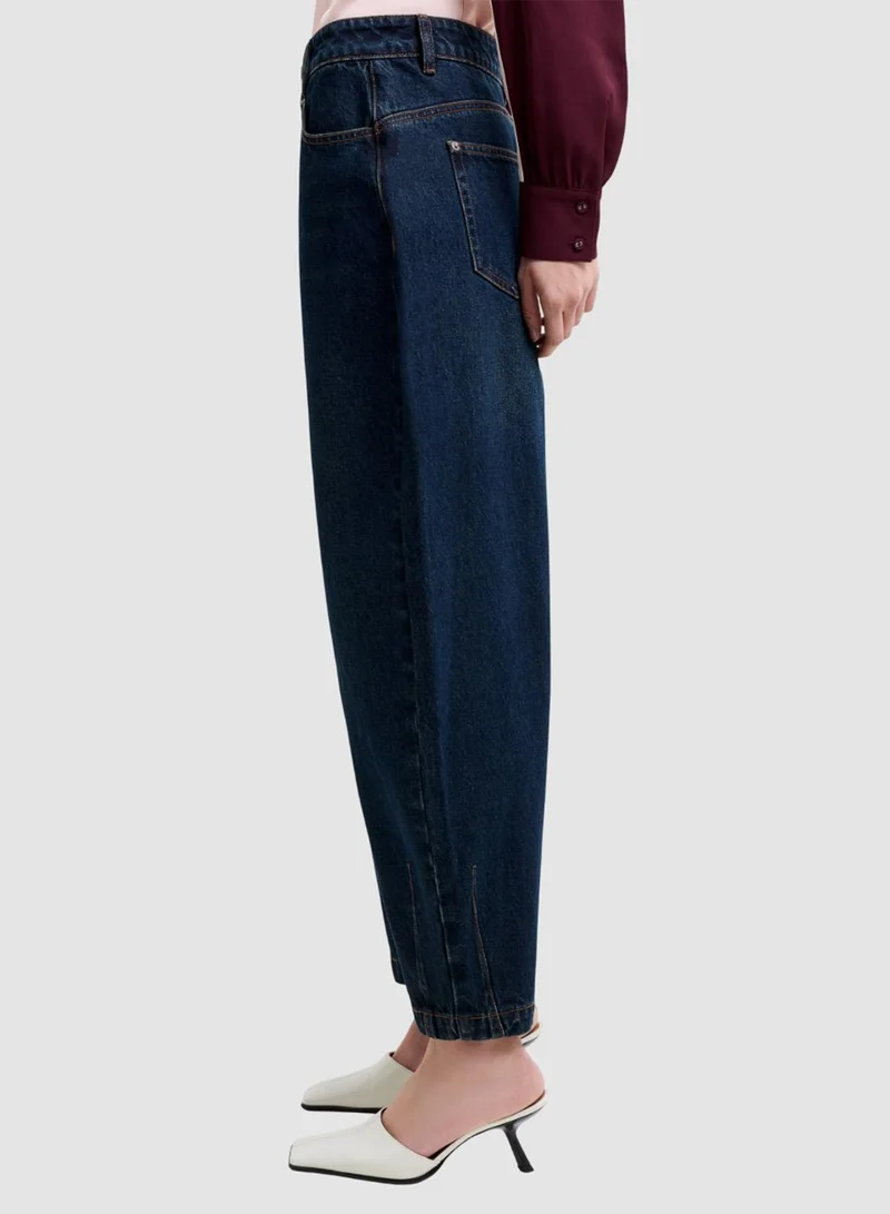 French Connection Drk Indigo Denim Wsh Dallas Denim Balloon Leg Jeans for Women | Best Price UAE